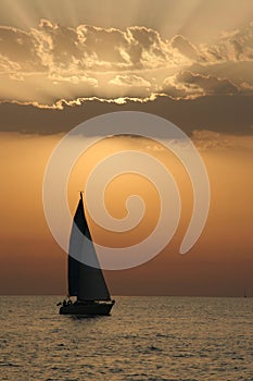 Sailing in the Dubai Sunset