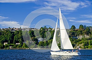 Sailing on Elliott Bay photo