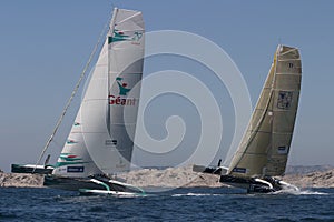 Sailing - Geant and Gitana 11 Trimaran