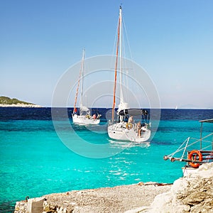 Sailing Greek Islands, Cyclades, Sea Coast