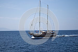 Sailing Gulet Yatch Offshore to Kos island greece