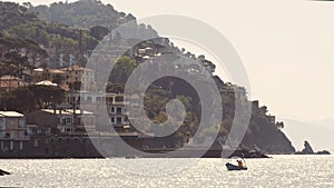 sailing on Italian Riviera