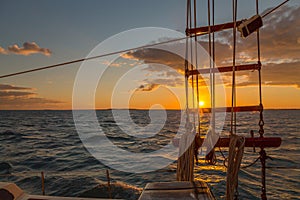 Sailing in the Keys Waiting for Sunset