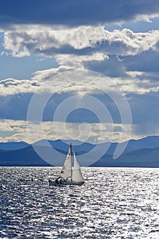 Sailing on Lake Champlain