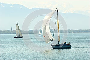 Sailing on the Lake Constance