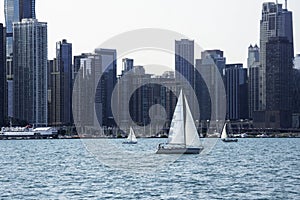 Sailing in Chicago in the Summer