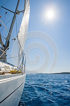 Sailing in Lefkas island photo
