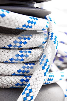 Sailing line on the winch