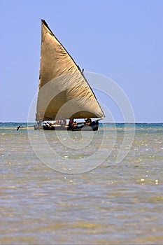 sailing in madagascar sea photo