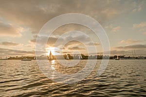 Sailing at Marina Del Rey, California