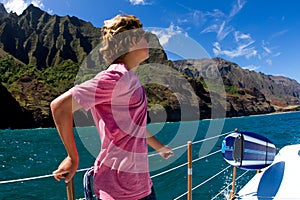 Sailing the Napali Coast Kauai