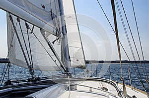 Sailing near the shore