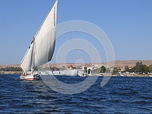Sailing on the river Nile