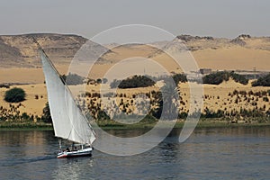 Sailing on river Nile
