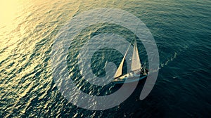 Sailing Serenity: Yachting Adventure Under Sunny Skies