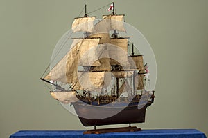 Sailing ship - Bounty wooden antique model building
