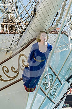 Sailing ship figurehead photo