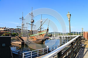 Sailing ship in Huis ten bosch