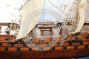 Sailing ship in miniature