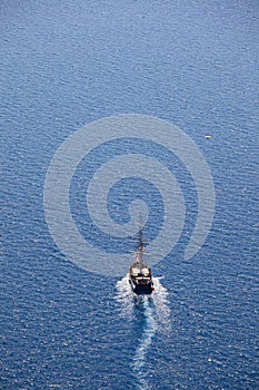 Sailing ship at sea