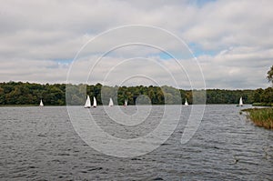Sailing on Soro lake in Denmark photo