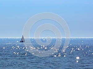 Sailing on Sparkling Water - Lake Michigan