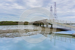 The sailing station in Baylands Park, Palo Alto, San Francisco bay area, California photo