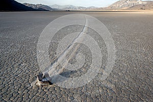 Sailing stone at Racetrack Playa.