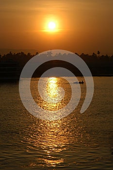 Sailing sunset