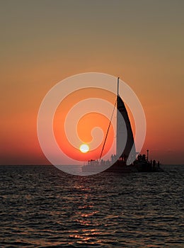 Sailing into the sunset