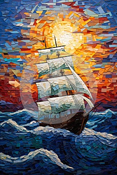 Sailing into the Sunset: A Sculptural Masterpiece