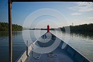 Sailing thru Mangroves in Penang island, Malaysia.