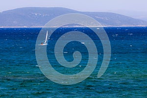 Sailing on the turkish aegean sea