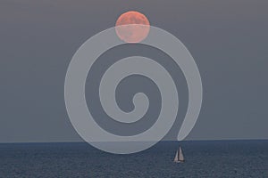 Sailing Under A Harvest Moon