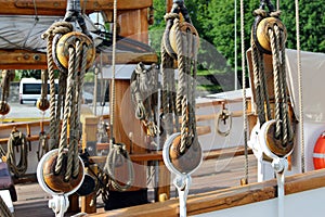 Sailing vessel detail photo