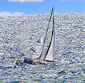 Sailing in windy conditions during the winter, even in South Florida, can prove to be a bit rough.