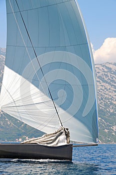 Sailing yacht detail