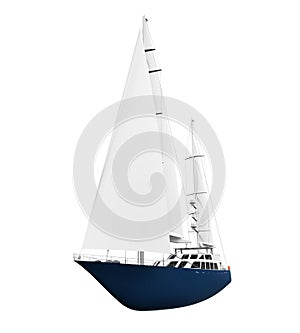 Sailing Yacht Isolated