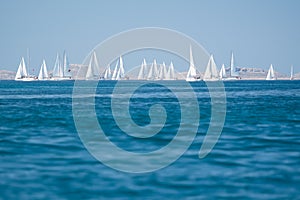 Sailing yacht regatta race photo