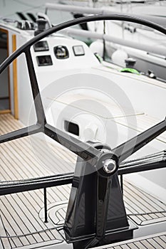 Sailing yacht steering wheels