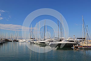 Sailing yachts in Herzliya Marina