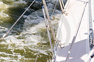 Sailing yachts in the ocean