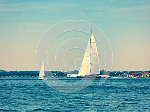 Sailingboats in new york photo