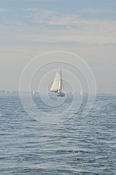 Sailingboats o boat yacht horizon Ocean flat water photo