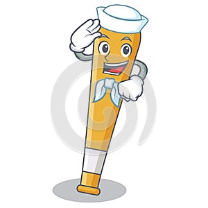 Sailor baseball bat character cartoon