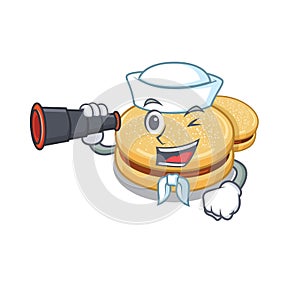Sailor with binocular alfajores are baked in character ovens