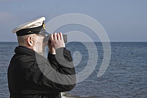 Sailor with Binoculars photo