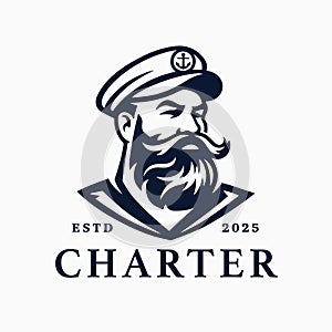 Sailor captain logo icon