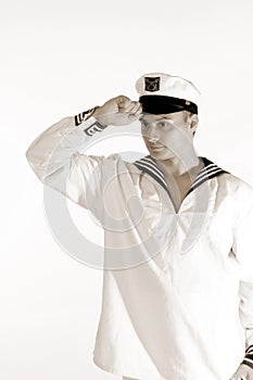 Sailor man greeting