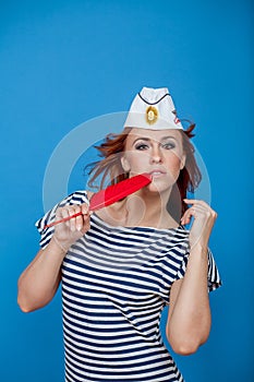 Sailor with a pen